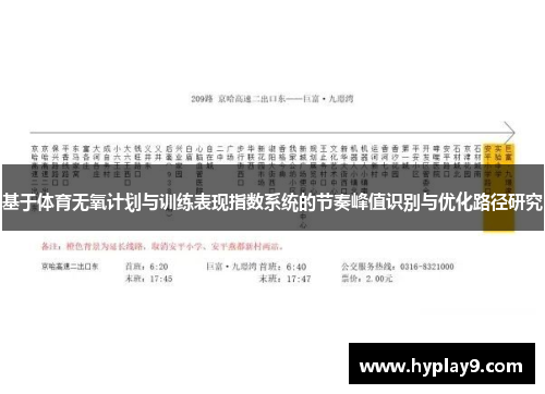 基于体育无氧计划与训练表现指数系统的节奏峰值识别与优化路径研究